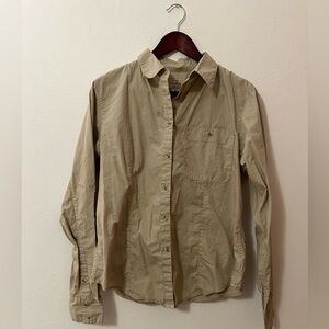 Filson Women’s Vintage 100% Cotton Lightweight Button Down Shirt Size Large